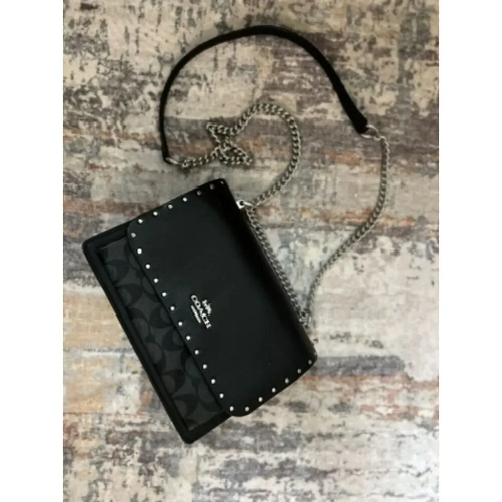Coach Klare crossbody bag with rivets and chain strap